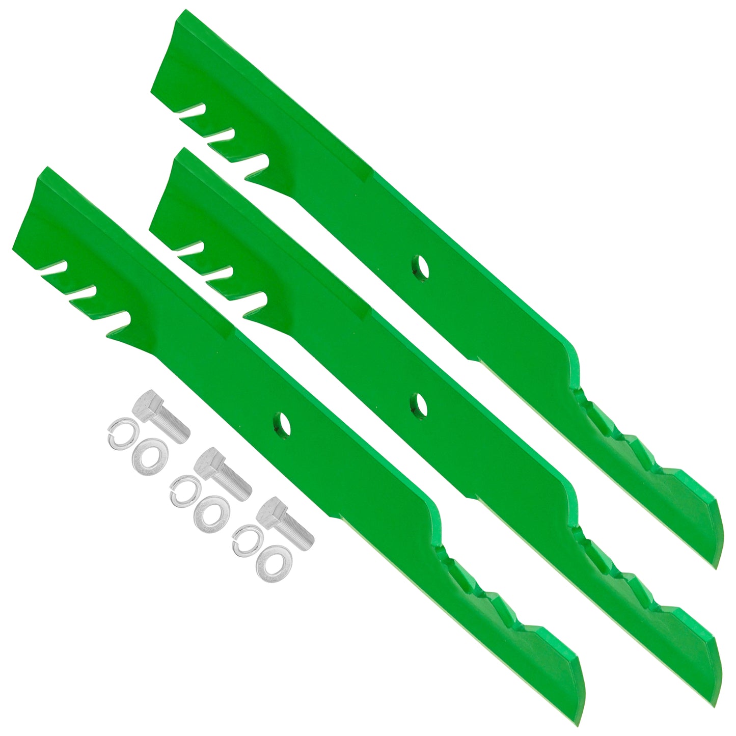 Deck Blades w Bolts for Bad Boy Outlaw Rebel Renegade Rogue Revolt Stand-On (61in)