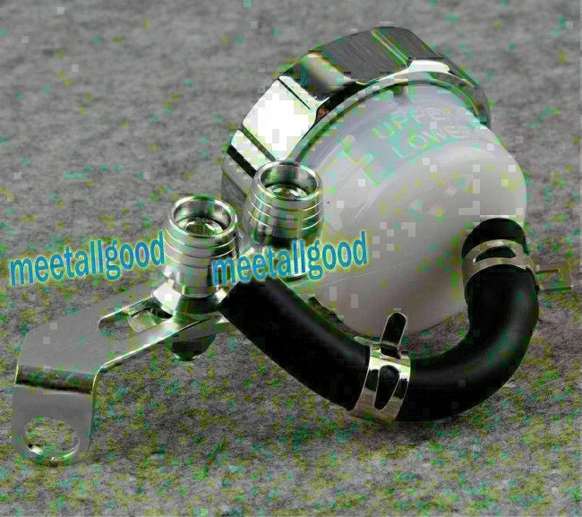 Universal Silver Front Brake Clutch Fluid Oil Reservoir for Motorcycle