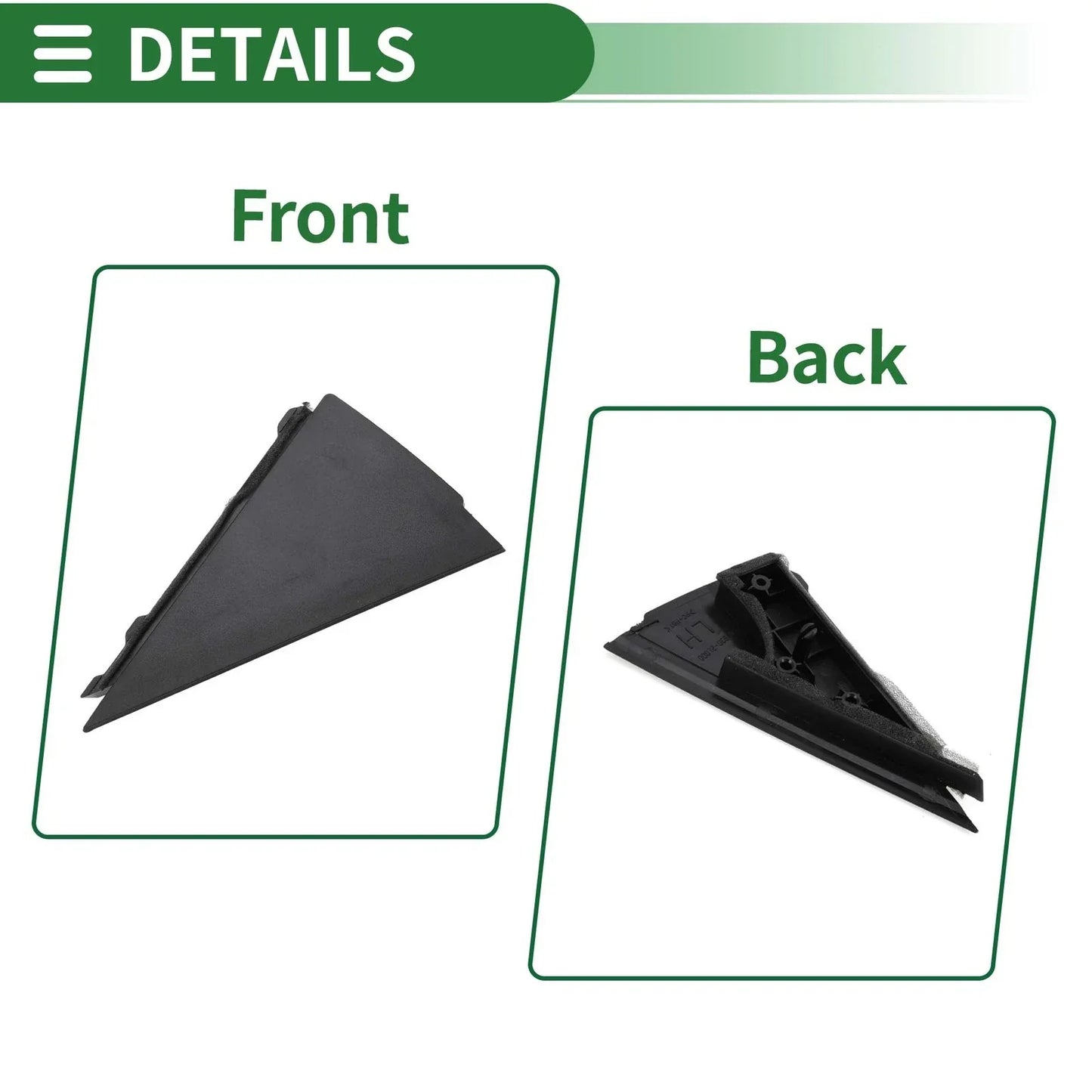 Front Left Pillar Triangle Trim for Hyundai i30 (2008)