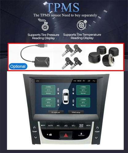 9'' Car Stereo Radio GPS 4GB + 64GB for Lexus GS450 GS460 (2005-2011)
