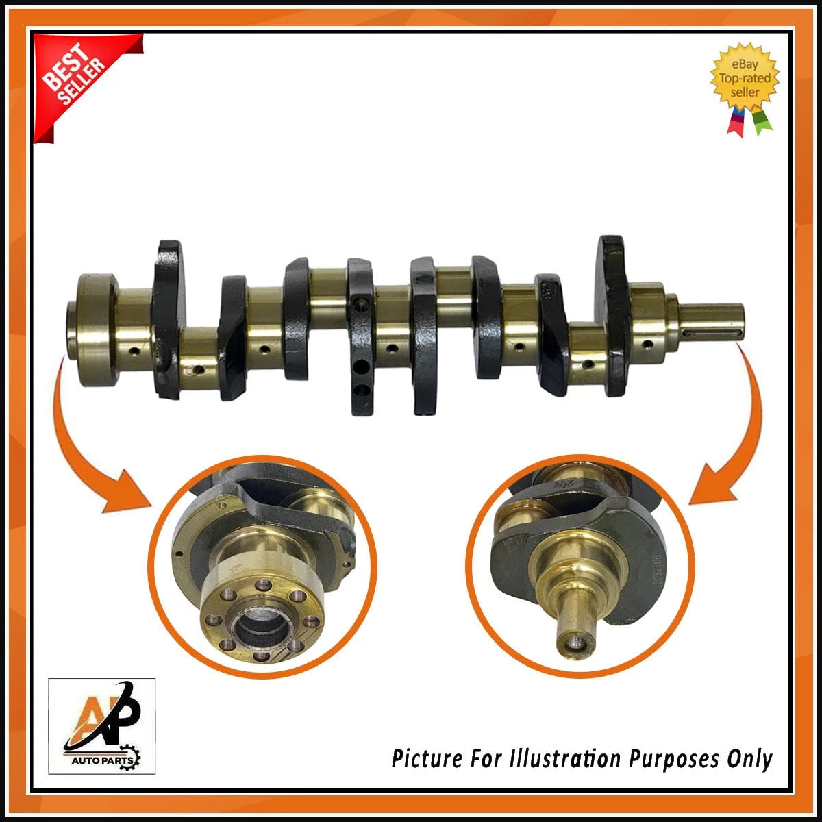Forged Crankshaft OEM Quality for Isuzu D Max 2.5 D 4JK1 (2004–2018)