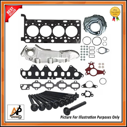 Head Gasket Set New with Head Bolts for Vauxhall Vivaro 1.6 CDTi (2014–)
