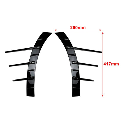 Gloss Front Rear Side Wheel Eyebrows Spoiler for Benz C-Class (2022-2024)