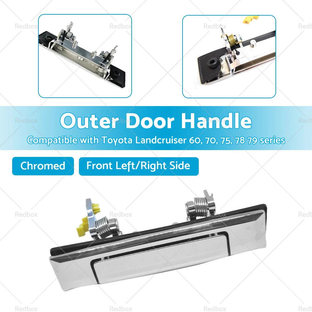 Front Door Handle LH/RH for Toyota Landcruiser 60 70 75 78 79 80 (1980-2007)