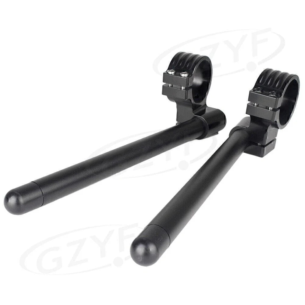 Black 37mm Clip On Handlebar Fork Tubes for Motorcycle (Universal)