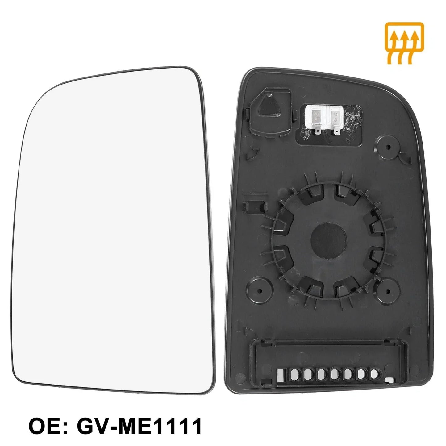 Heated Mirror Glass w/ Backing Left Side for Mercedes-Benz Sprinter 2500 3500
