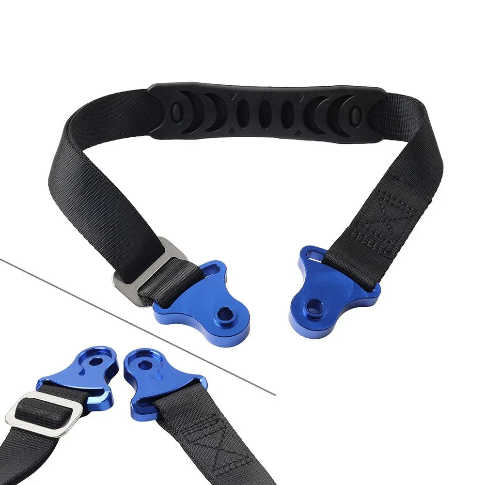 Blue Universal Adjustable Motorcycle Fork Rear Seat Rescue Strap Sling