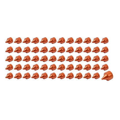 60x Red Engine Bolt Caps for Harley Softail Breakout Dyna Wide Glide (2012-2023)