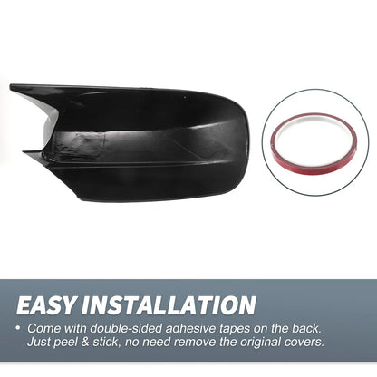 Rearview Mirror Cover Overlay Gloss Black for Dodge Charger (2011-2021)