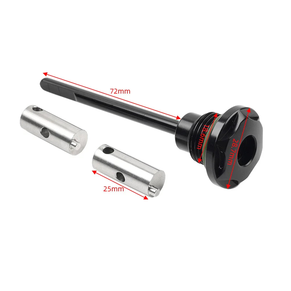 Chrome Transmission Oil Dipstick for Harley Dyna Softail Touring Road Glide