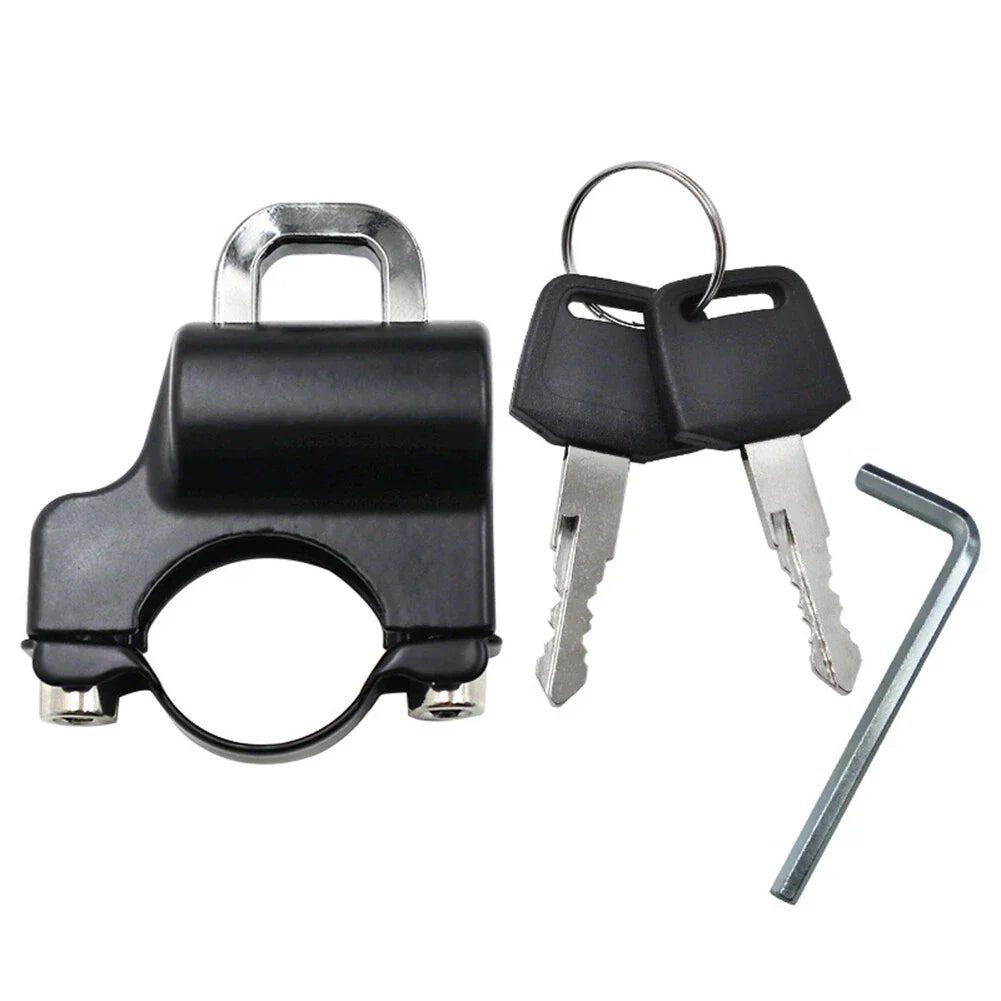Motor Helmet Lock Handlebar 7/8" Tube Anti-theft Security for Universal