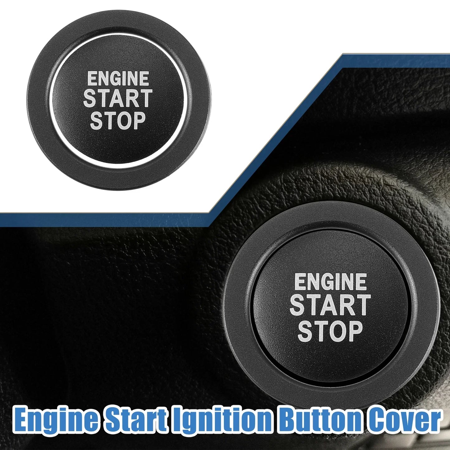 Ignition Button Sticker for Lexus IS ES RX GS NX - Aluminum Black
