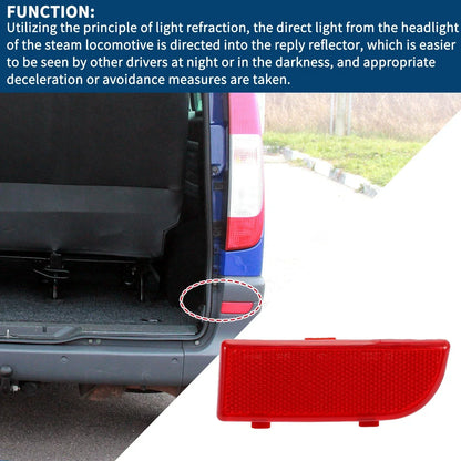 Bumper Reflector for Mercedes-Benz Vito Viano W639 2003-2014 1 x Rear Right