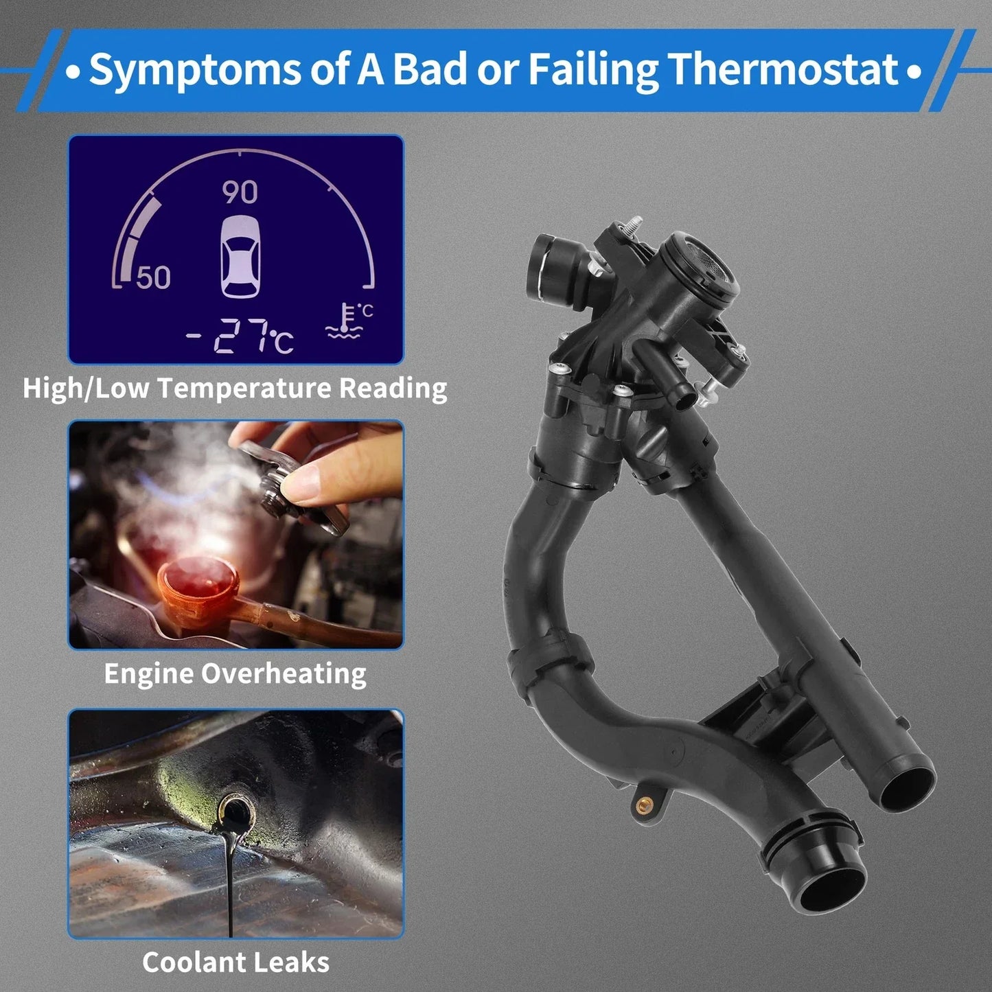 Engine Coolant Thermostat Housing for Mercedes-Benz C300 (2015-2018)