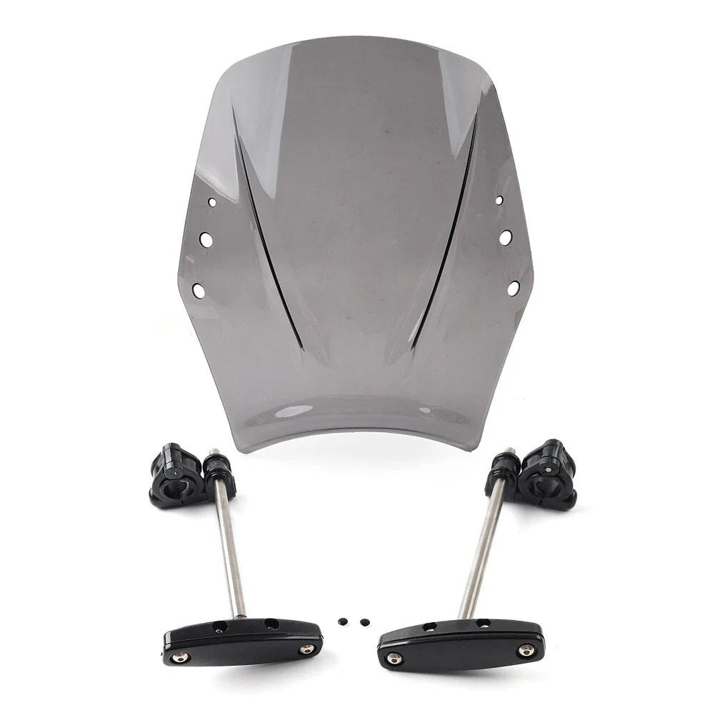 Gray Universal Motorcycle Windshield Deflector