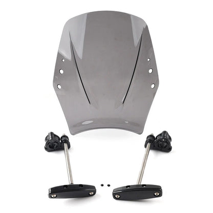 Gray Universal Motorcycle Windshield Deflector
