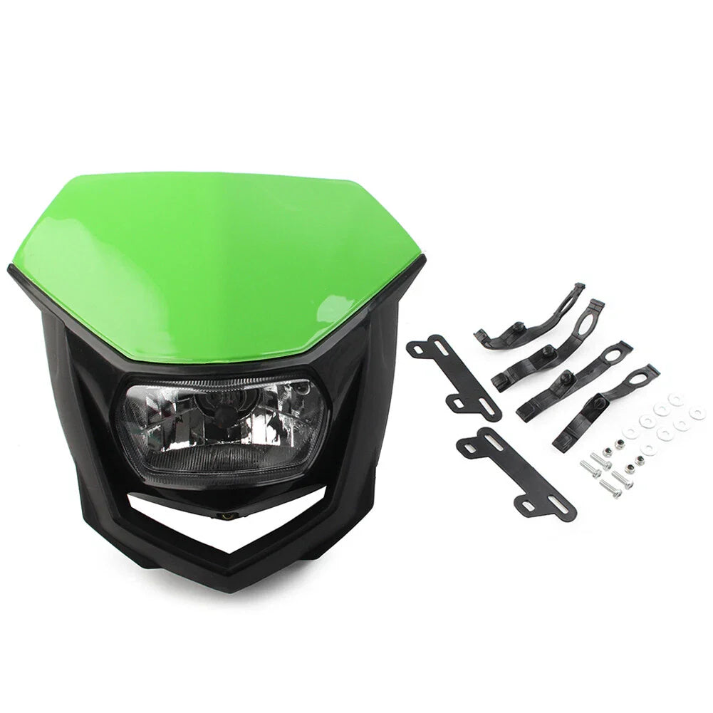 Headlight Fairing for Supermoto Dirt Bike - Green