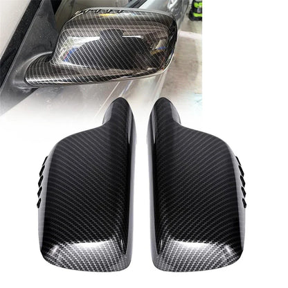 Carbon Fiber Look Side Mirror Covers for BMW 3 7 Series E46 E65 E66 E67