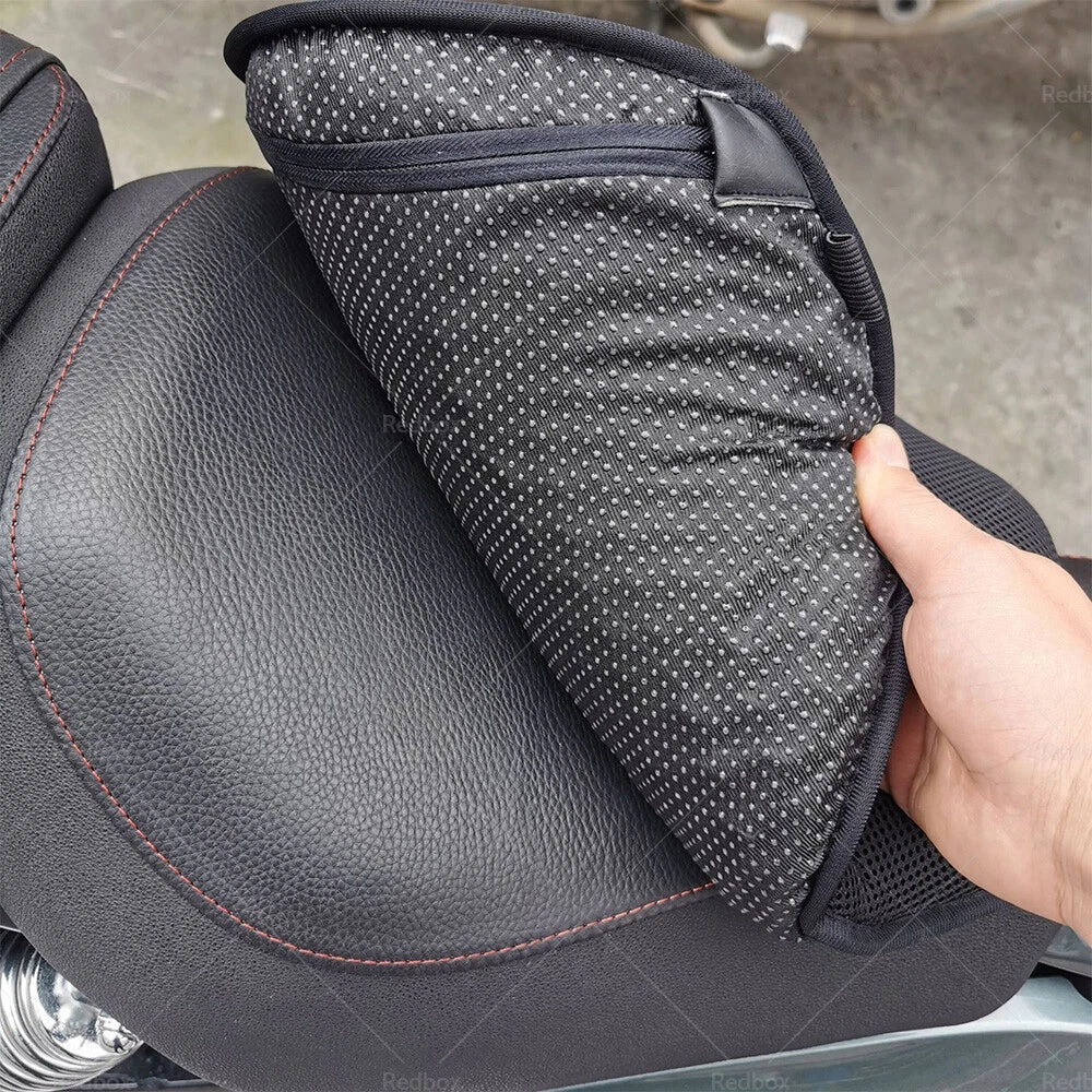 Universal Motorcycle Mesh Seat Cover Black Cloth Protector for Models