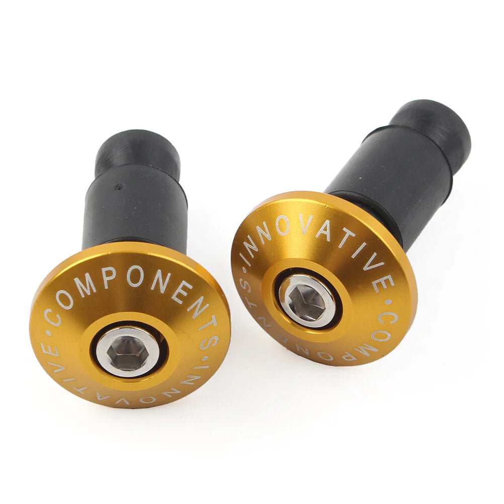 Gold 7/8'' Handlebar End Cap Plugs for Motorcycle Dirt Bike