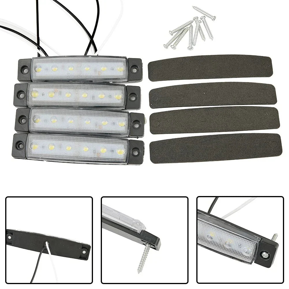 Marine Grade Bar Lights Large Waterproof LED Courtesy Set for Buses Trailers