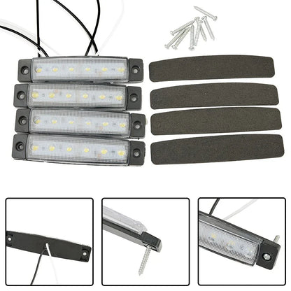 Marine Grade Bar Lights Large Waterproof LED Courtesy Set for Buses Trailers