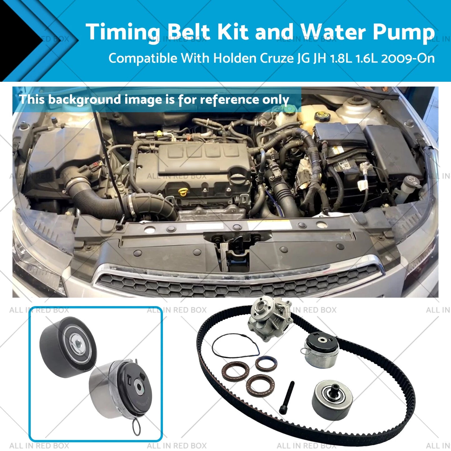 Timing Belt Kit & Water Pump for Holden Cruze JG JH 1.8L 1.6L (2009-on)