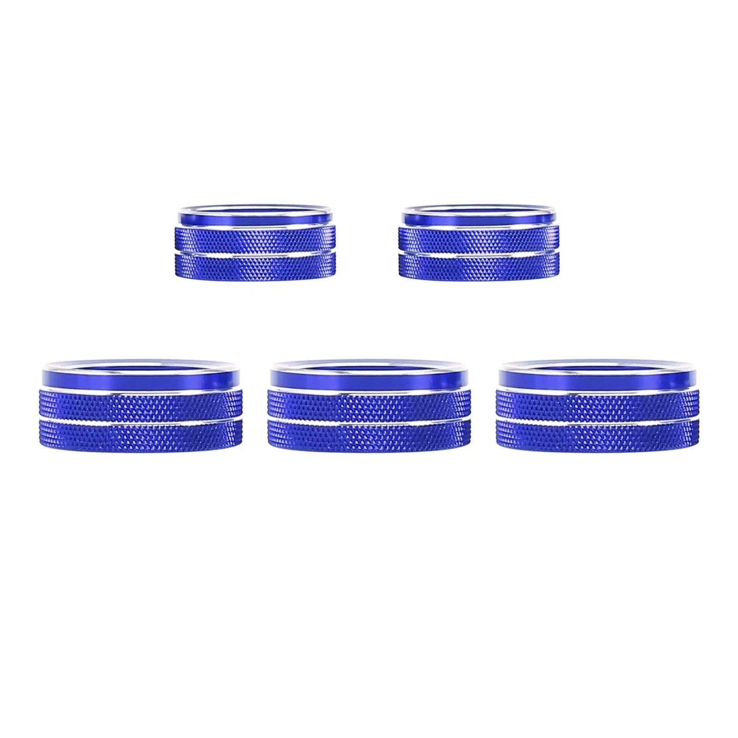 5 x Car Air Conditioner Volume Switch Knob Cover Rings for Honda (2016-2023)