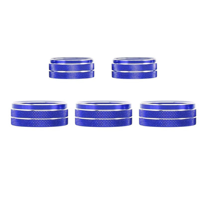 5 x Car Air Conditioner Volume Switch Knob Cover Rings for Honda (2016-2023)