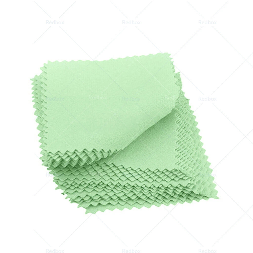 100PCS Silver Polishing Cloths for Jewelry, Coins, Rings