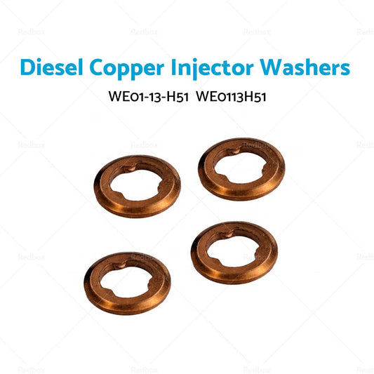 4 x Diesel Copper Injector Washers for Ford Ranger (2006-2011)