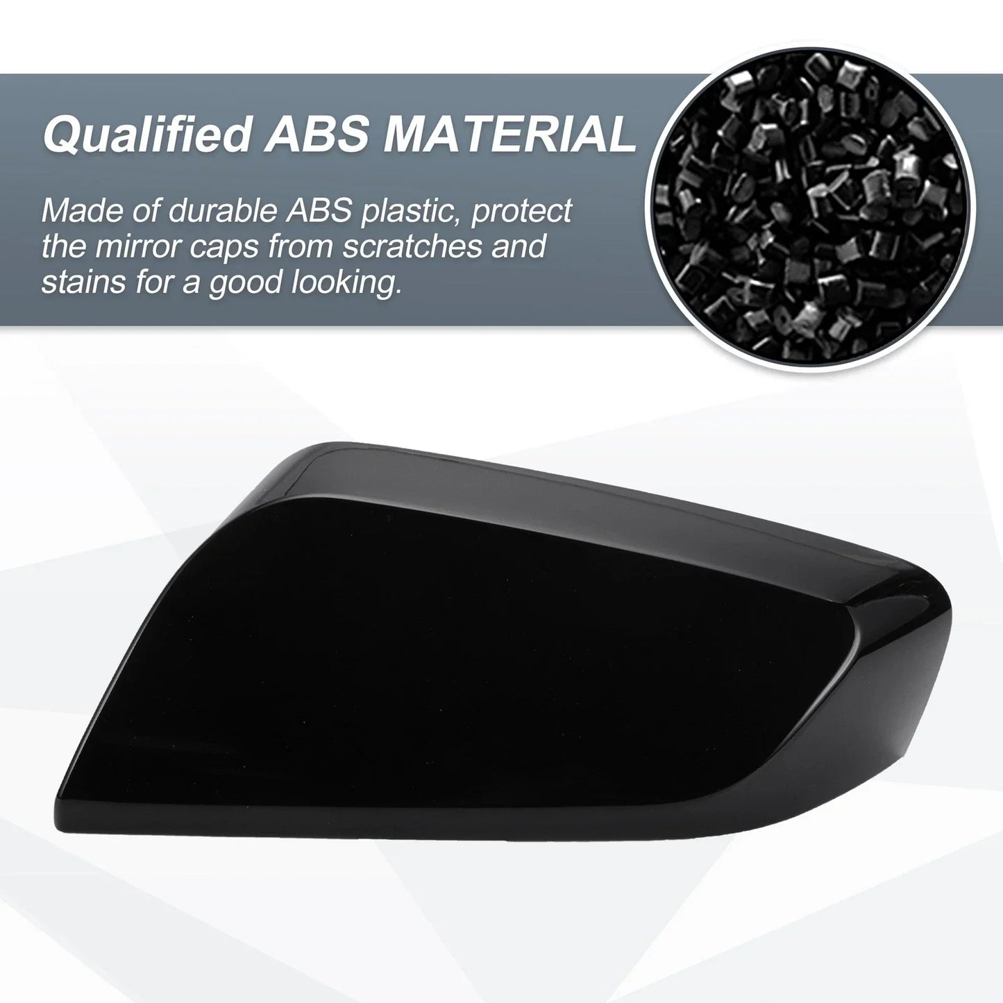 Gloss Black Left Side Rearview Mirror Cover for Chevrolet Impala (2014-2020)