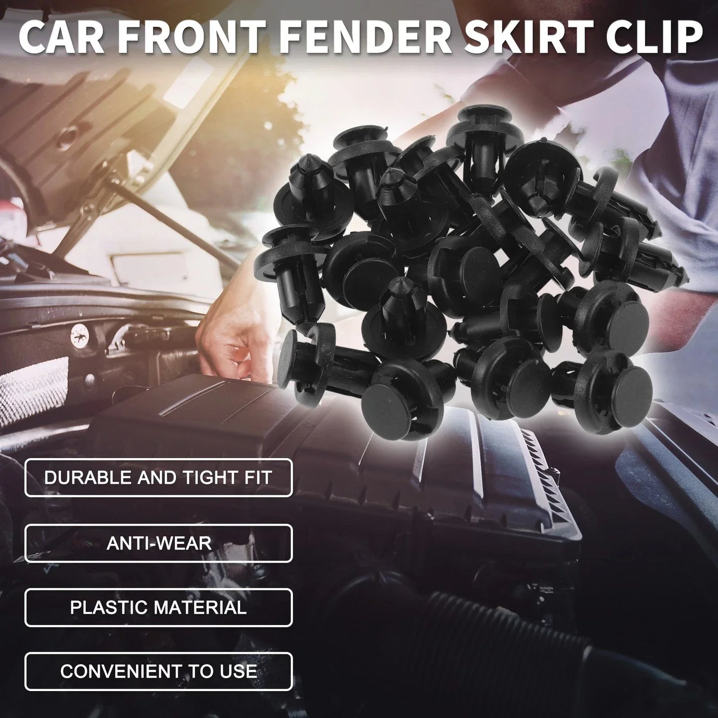 Front Fender Skirt Clips for Honda CR-V, CR-Z (1997-2020, 2011-2016) - 20 Pcs