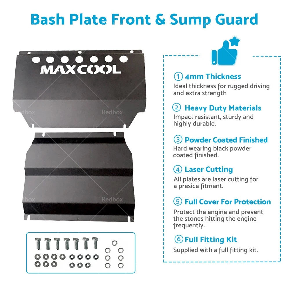 4MM Black Bash Plates for Mitsubishi Triton ML MN (2006-2015)