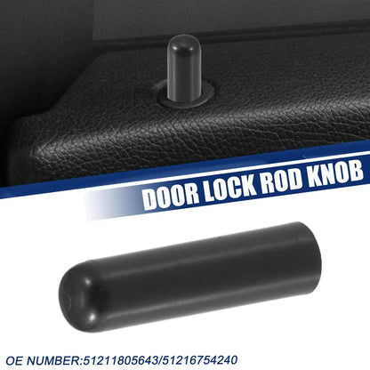 Door Lock Rod Knob Black for BMW 328i (2007-2013)