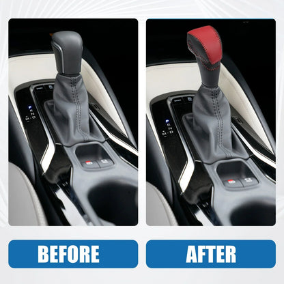 Gear Shifting Knob Cover for Honda Accord 2003-2007 - Black Faux Leather