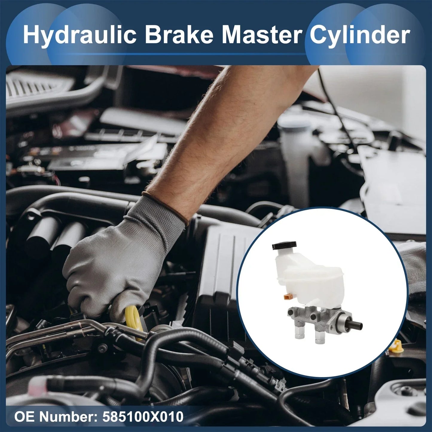 Brake Master Cylinder with Reservoir for Hyundai i10 (2007-2010)