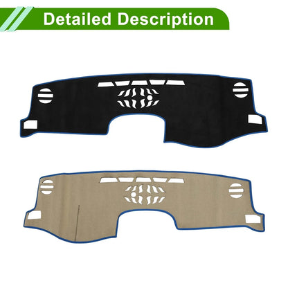 Dashboard Cover Mat for Lexus NX200T/NX300/NX300h (2014-2020) Black Blue