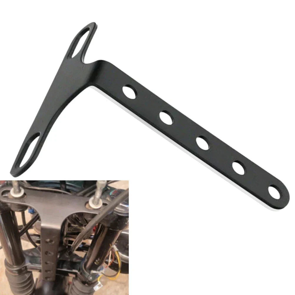 Black Adjustable Headlight Bracket for Harley Sportster Dyna