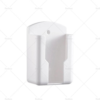 Universal White Air Conditioner Remote Control Holder Wall-Mounted Cover