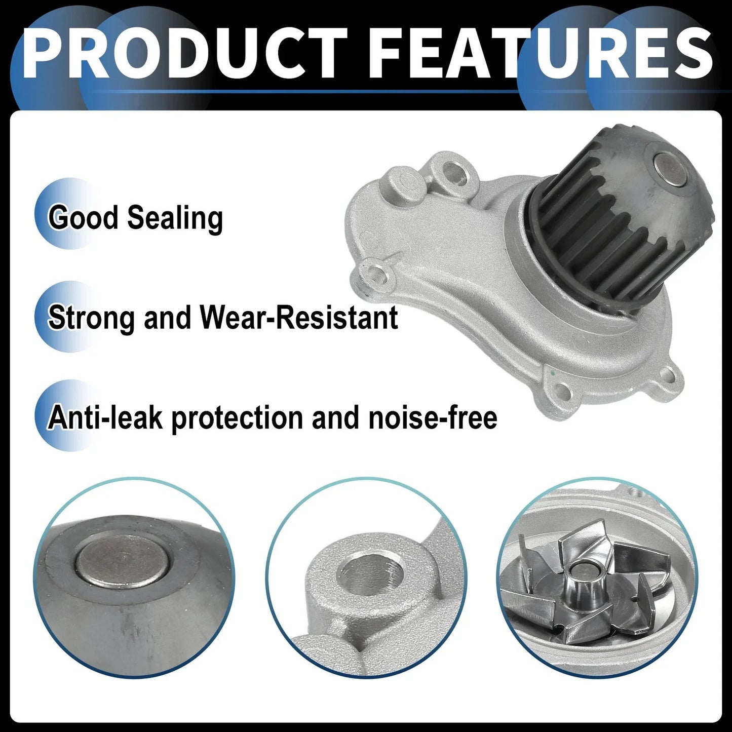 Water Pump with Seals for Chrysler Cirrus (1995-2000)