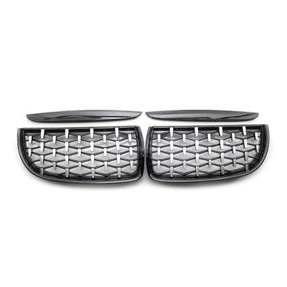 Black Frame & Chrome Grille for BMW E90 (2005-2008)