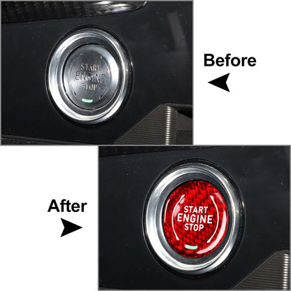 Red Engine Start Stop Button Trim for Cadillac XT4 XT6 CT5, Chevrolet, GMC