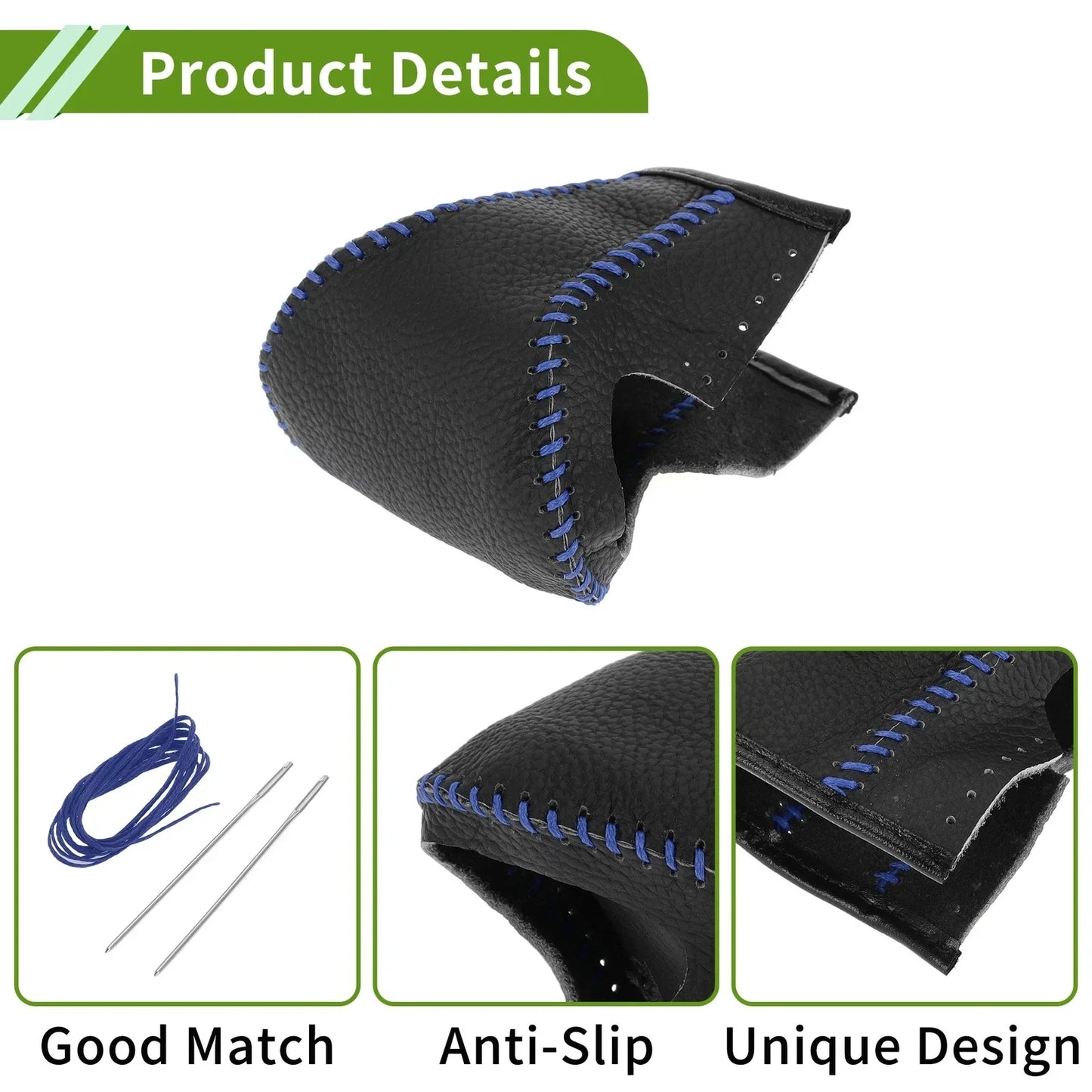 Car Gear Shift Knob Cover for Lexus ES300h 2018-2023 Pebbled Black Blue
