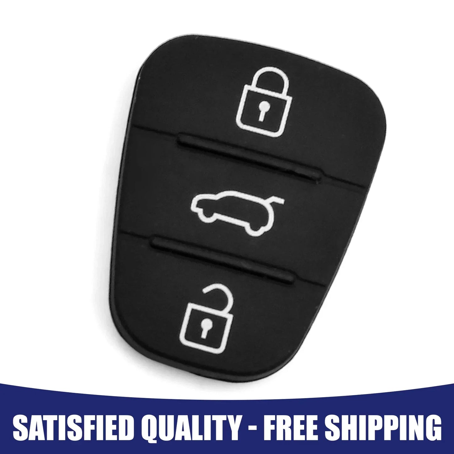 Hyundai 3 Button Key Fob Shell Case Rubber for Hyundai ( Available)