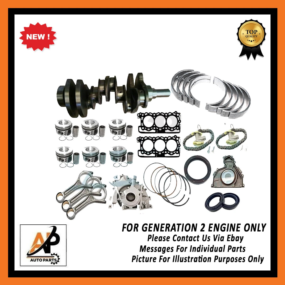 Crankshaft Engine Part Replacement for Land Rover Range Rover 3.0D (2007–2013)