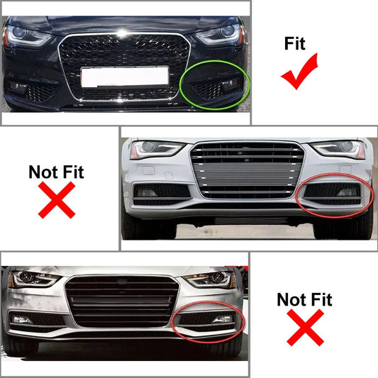 Front Right Fog Light Grille Cover for Audi A4 (2013-2016)