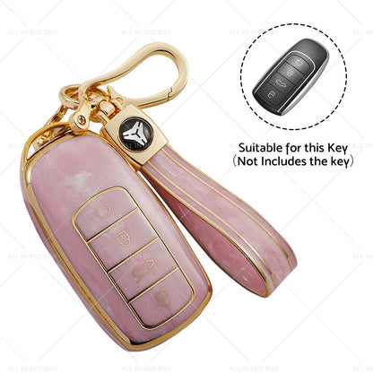 TPU Pink Car Remote Key Fob Case Cover for Chery Omoda 5 (2022-2023)