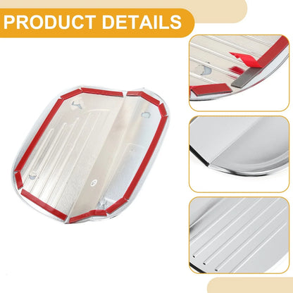 Fuel Tank Door Cap for Hyundai Sonata 2020-2023 Gas Tank Flap Chrome Silver