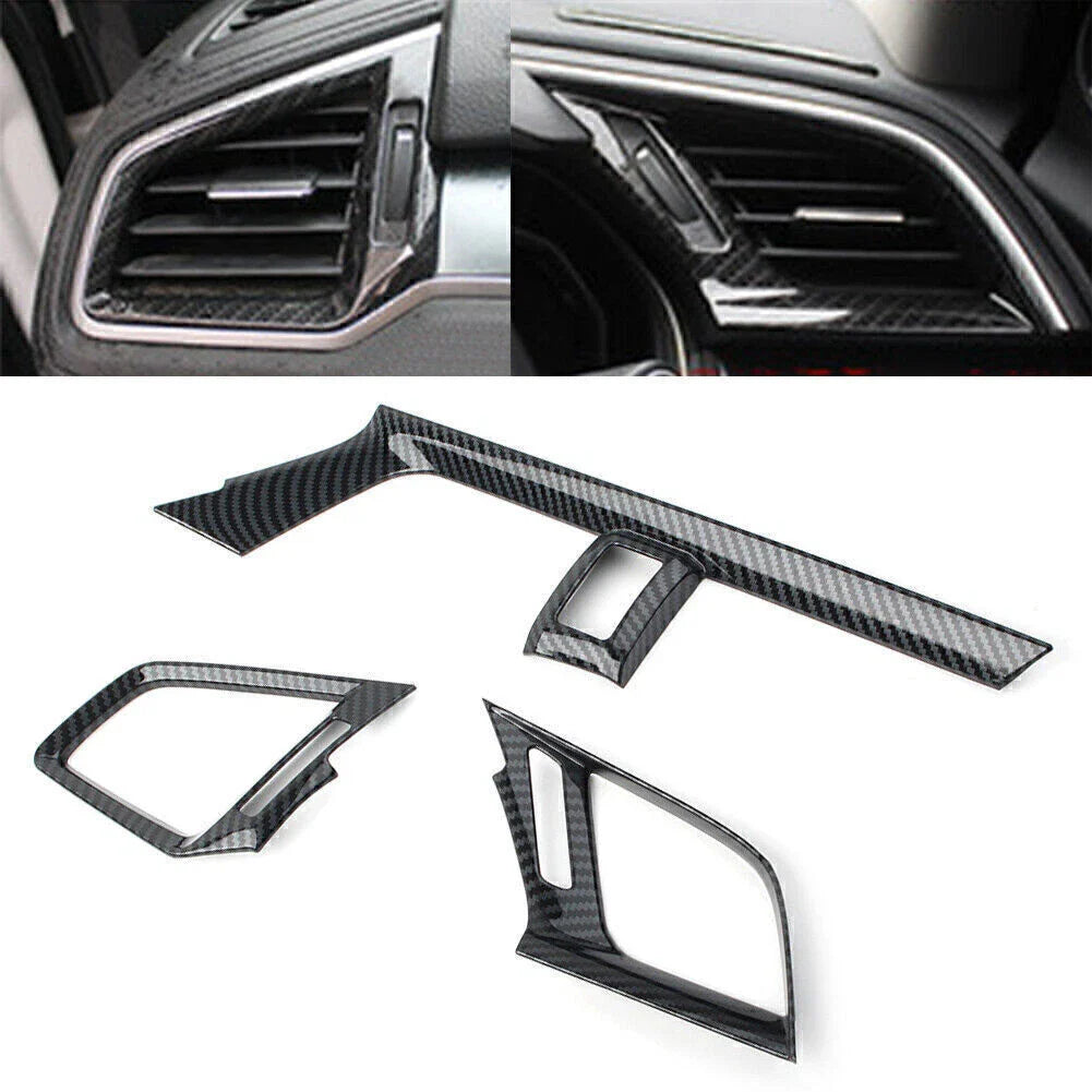 Carbon Fiber Dashboard Air Vent Cover for Honda Civic (2016-2020)